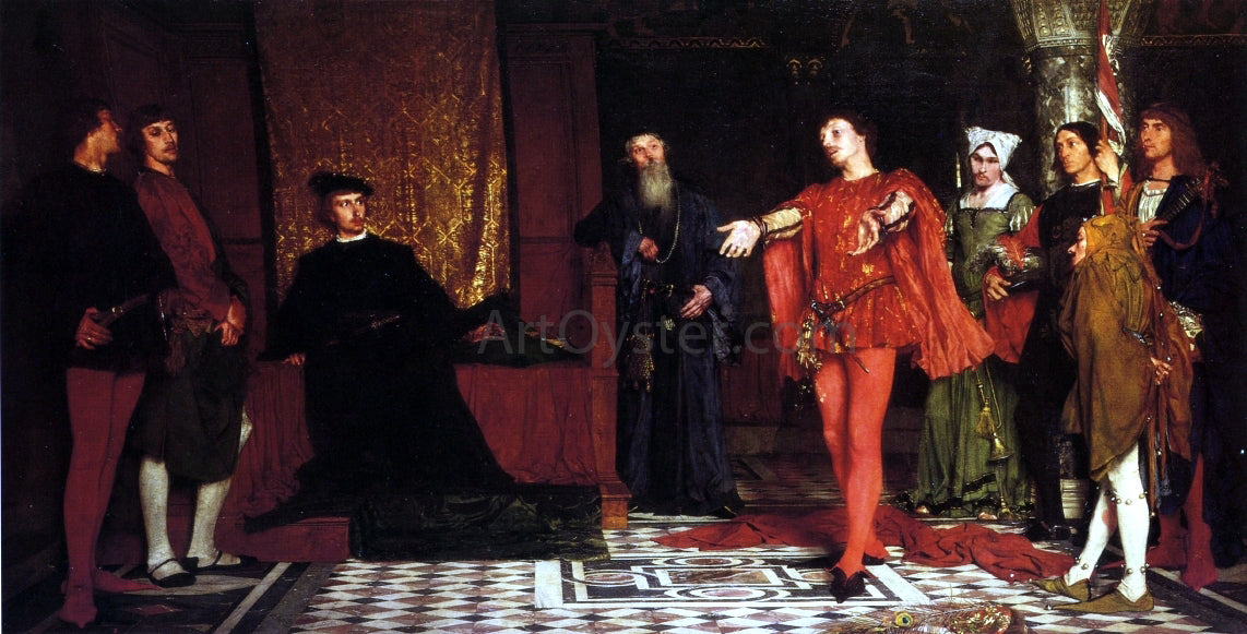 Ladislas Von Czachorski The Actors before Hamlet - Canvas Print