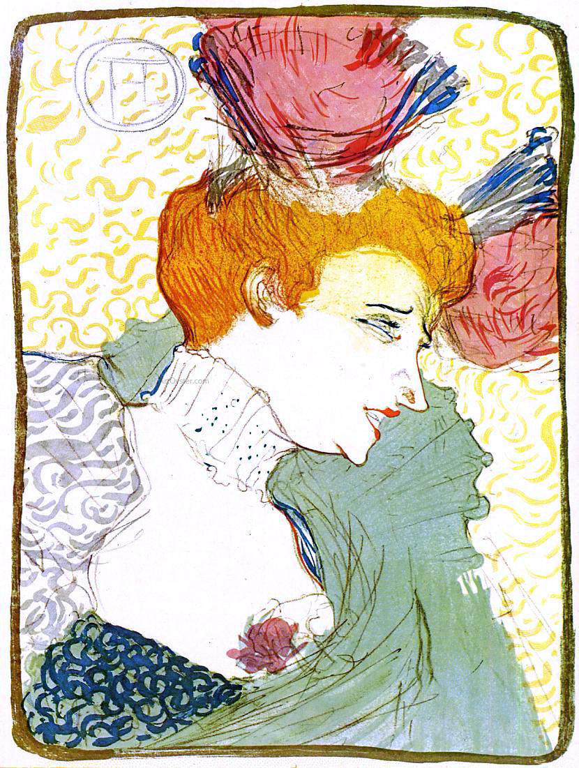Henri De Toulouse-Lautrec The Actress Marcelle Lender - Canvas Print