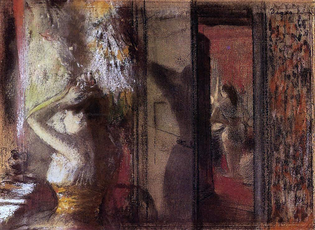 Edgar Degas The Actresses Dressing Room - Canvas Print