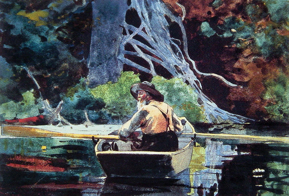 Winslow Homer The Adirondack Guide - Canvas Print