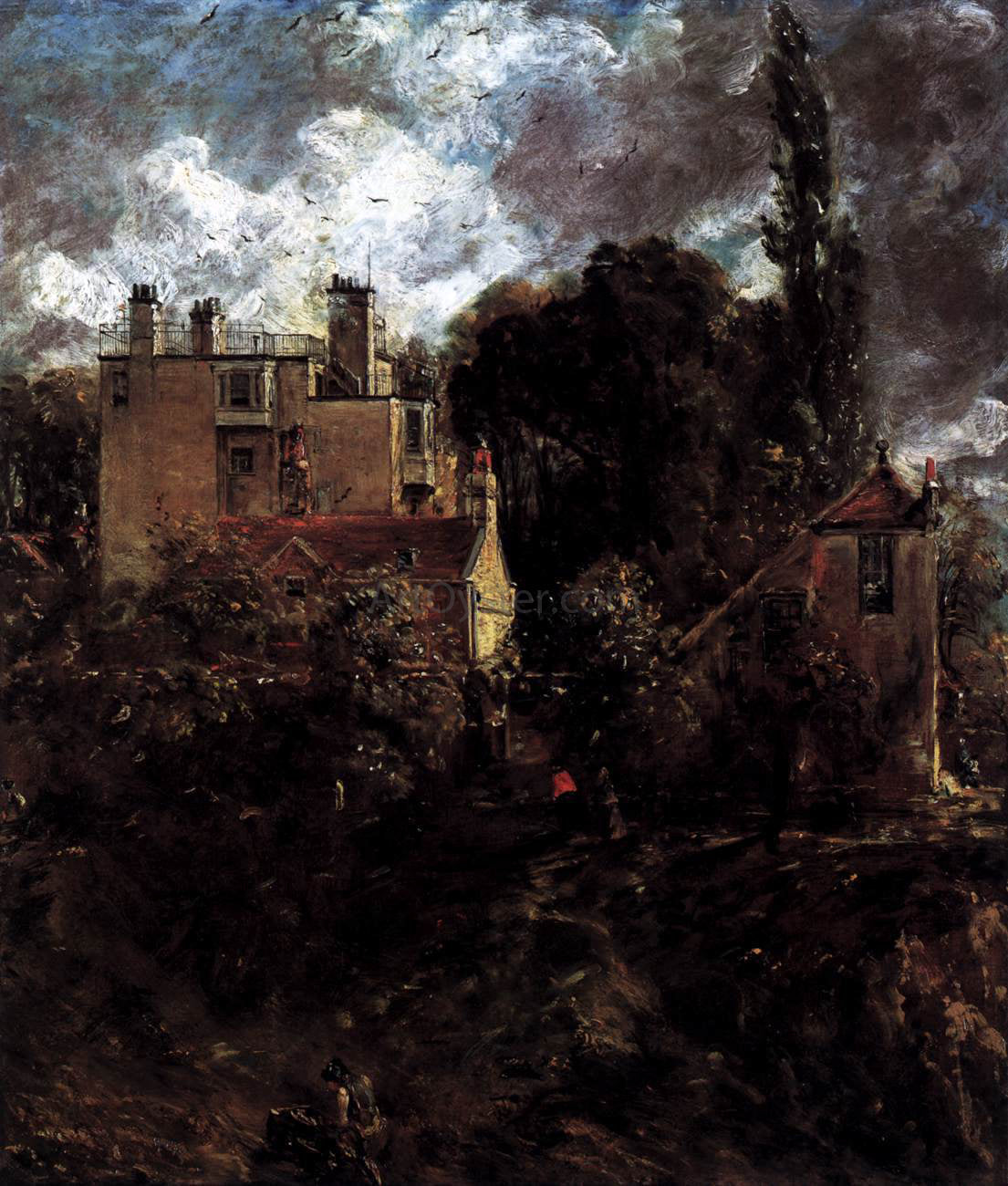 John Constable The Admiral's House (The Grove) - Canvas Print
