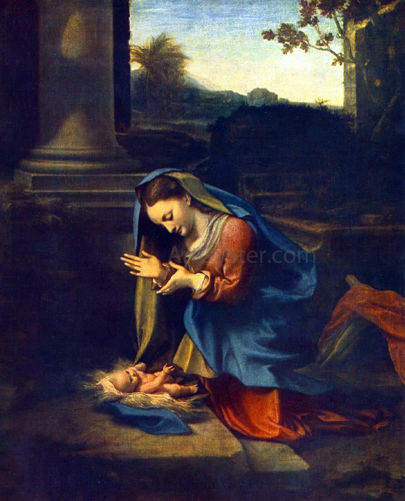 Correggio The Adoration of the Child - Canvas Print