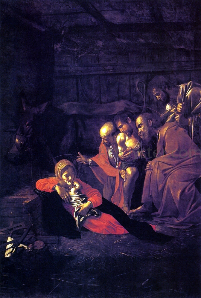 Caravaggio The Adoration of the Shepherds - Canvas Print