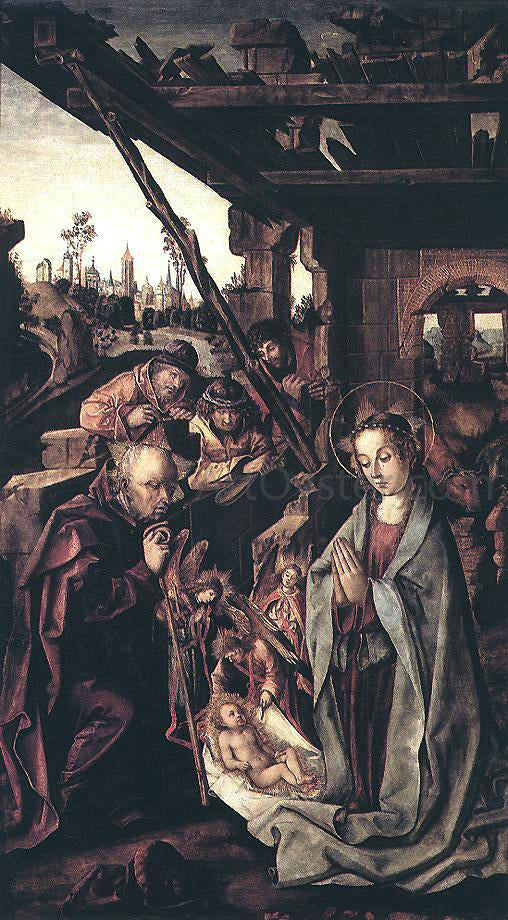 The Younger Rodrigo De Osona The Adoration of the Shepherds - Canvas Print