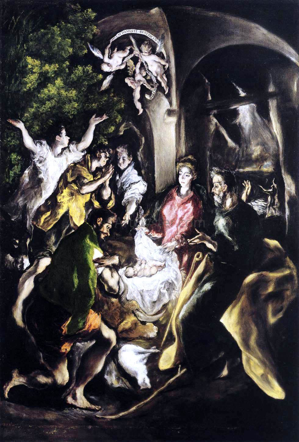 El Greco The Adoration of the Shepherds - Canvas Print