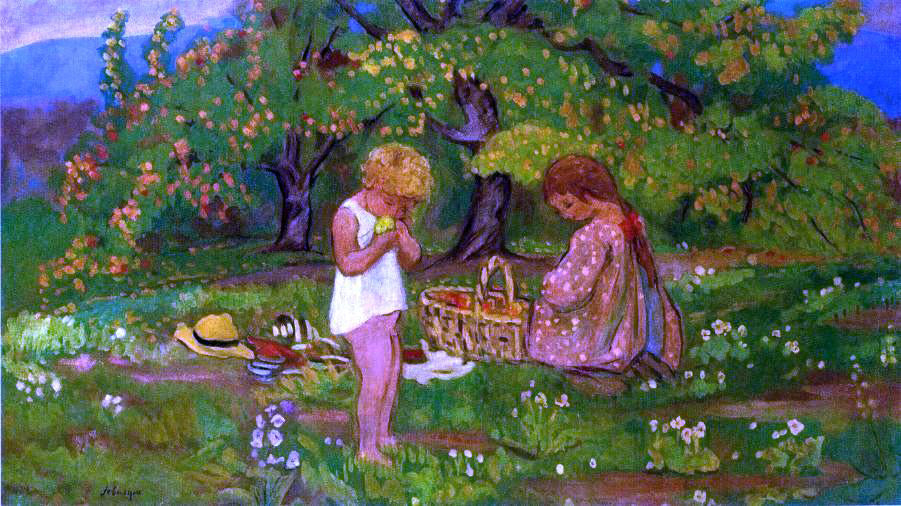 Henri Lebasque The Afternoon Snack - Canvas Print