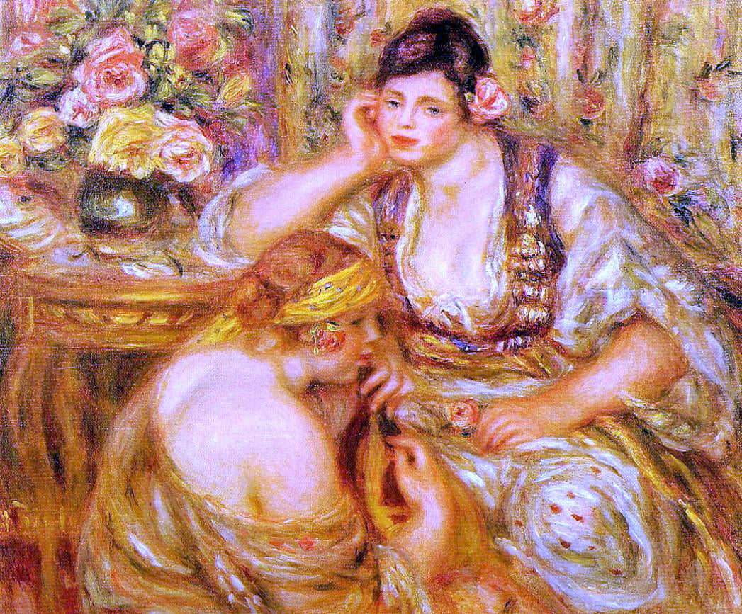 Pierre Auguste Renoir The Agreement - Canvas Print
