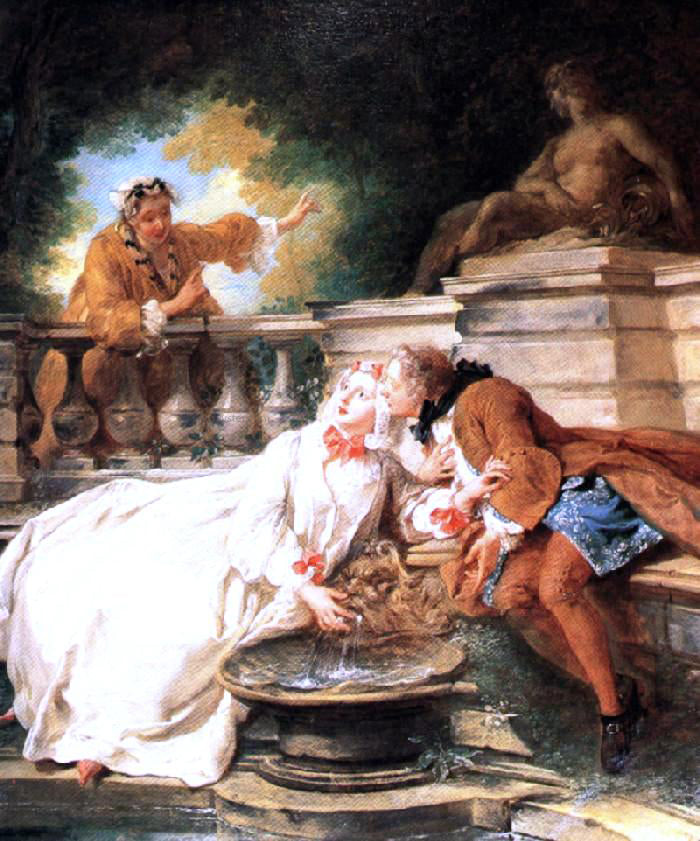 Jean-Francois De Troy The Alarm, or the Gouvernante Fidele - Canvas Print