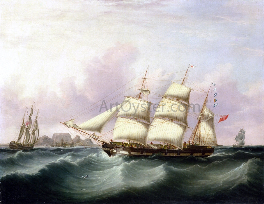 Samuel Walters The 'Alert' of Liverpool off Capetown - Canvas Print