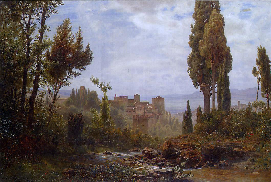 Ernst Karl Eugen Koerner The Alhambra - Canvas Print