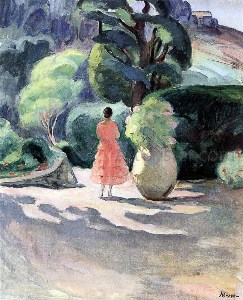 Henri Lebasque The Alley of Jars at Pradet - Canvas Print