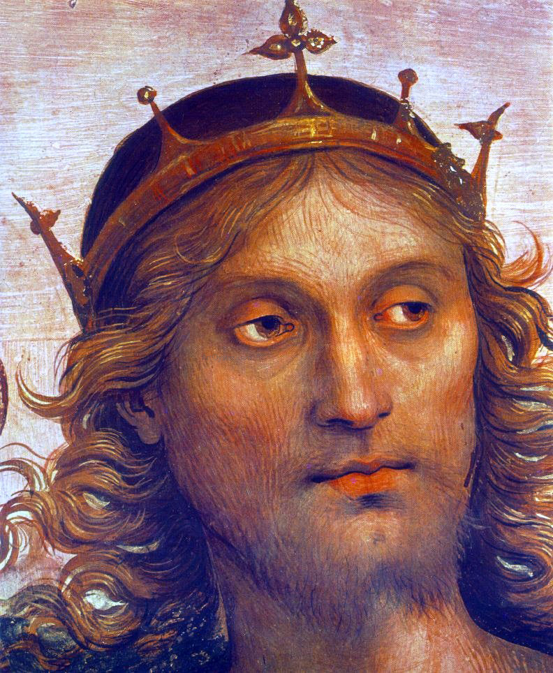 Pietro Perugino The Almighty with Prophets and Sybils (detail) - Canvas Print