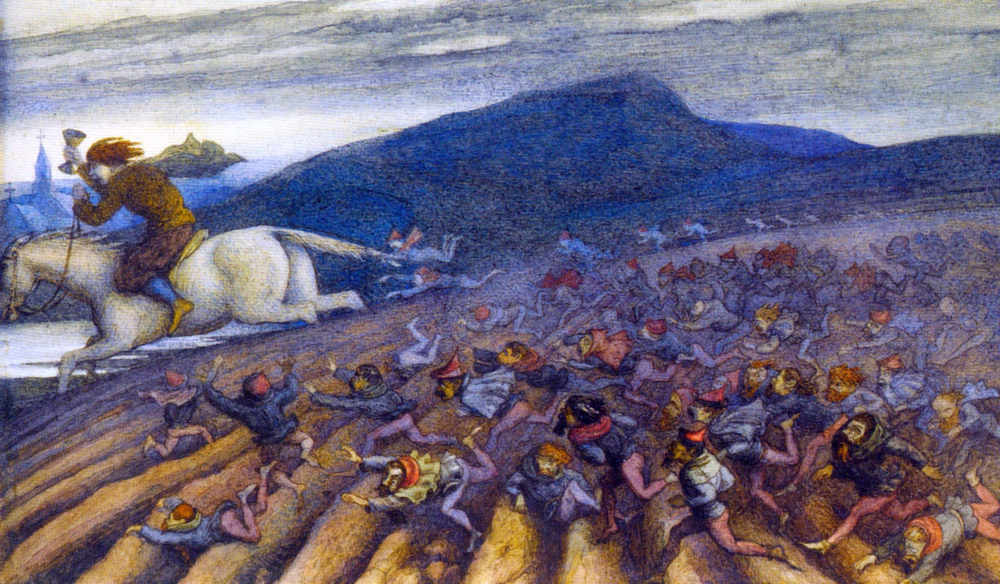 Richard Doyle The Alter Cup in Aagerup - Canvas Print