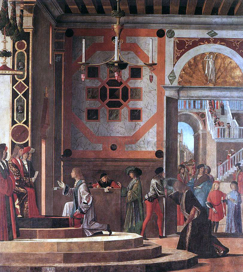 Vittore Carpaccio The Ambassadors Depart - Canvas Print
