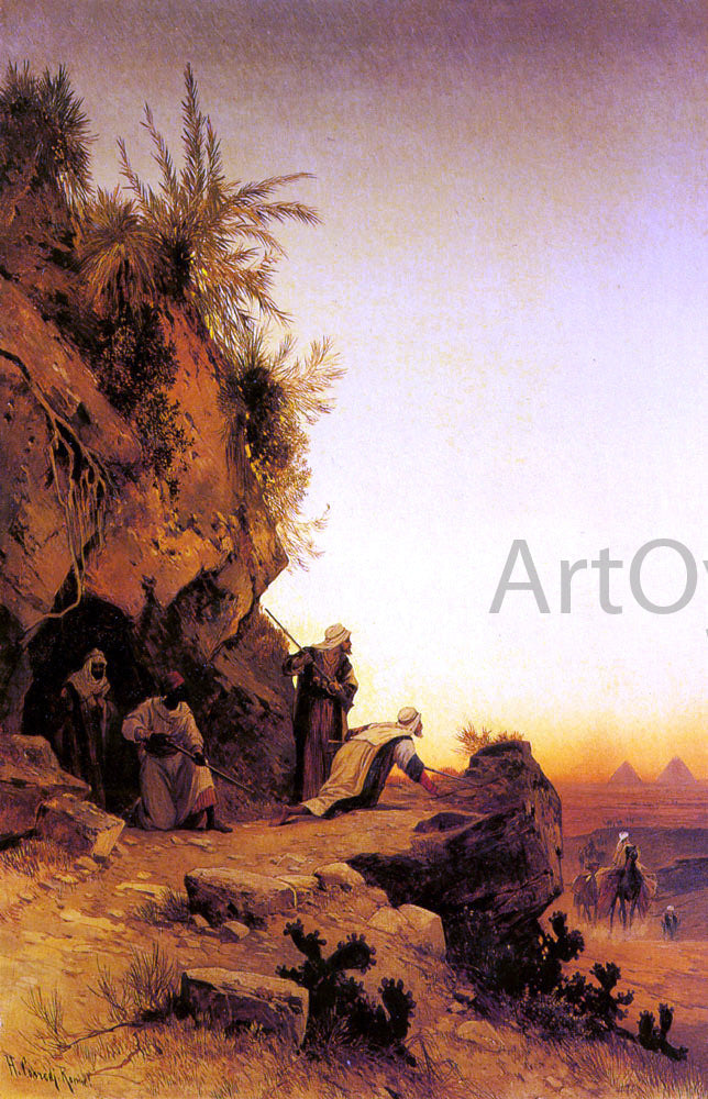 Hermann Solomon Corrodi The Ambush - Canvas Print
