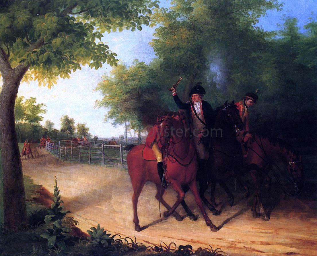 James Peale The Ambush of Captain Allan Mclane - Canvas Print