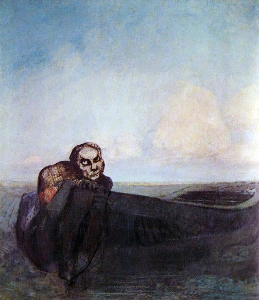 Odilon Redon The Angel of Destiny - Canvas Print