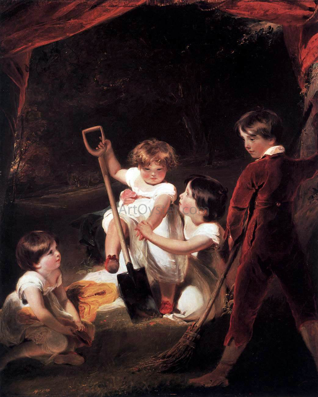 Sir Thomas Lawrence The Angerstein Children - Canvas Print