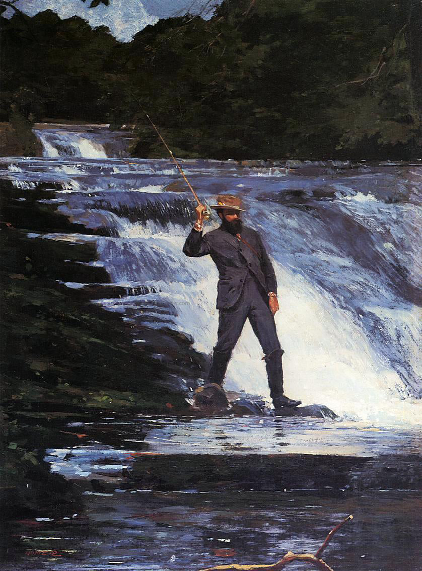 Winslow Homer The Angler - Canvas Print