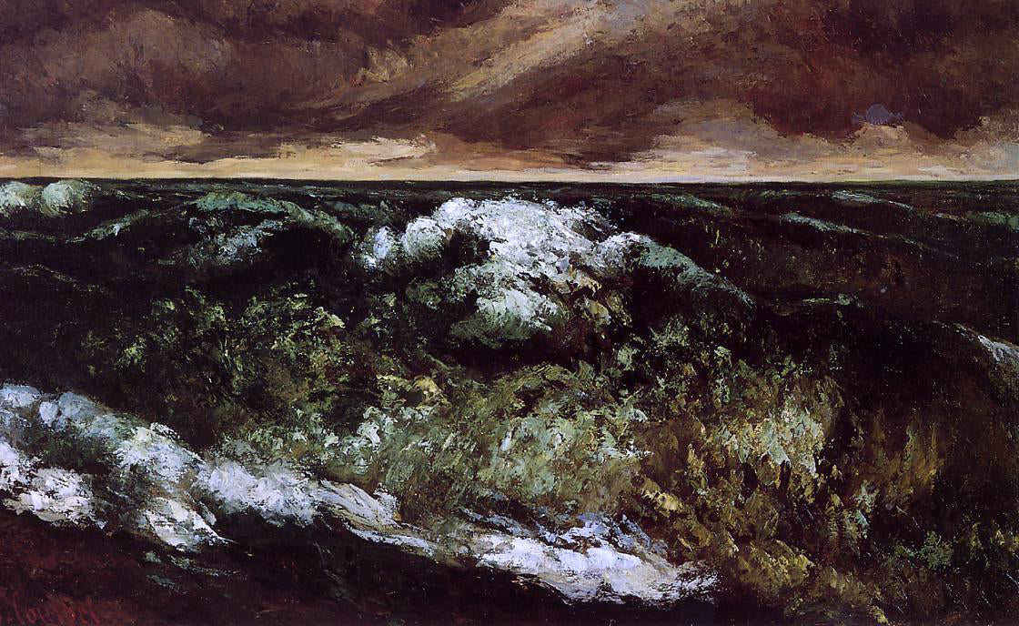 Gustave Courbet The Angry Sea - Canvas Print