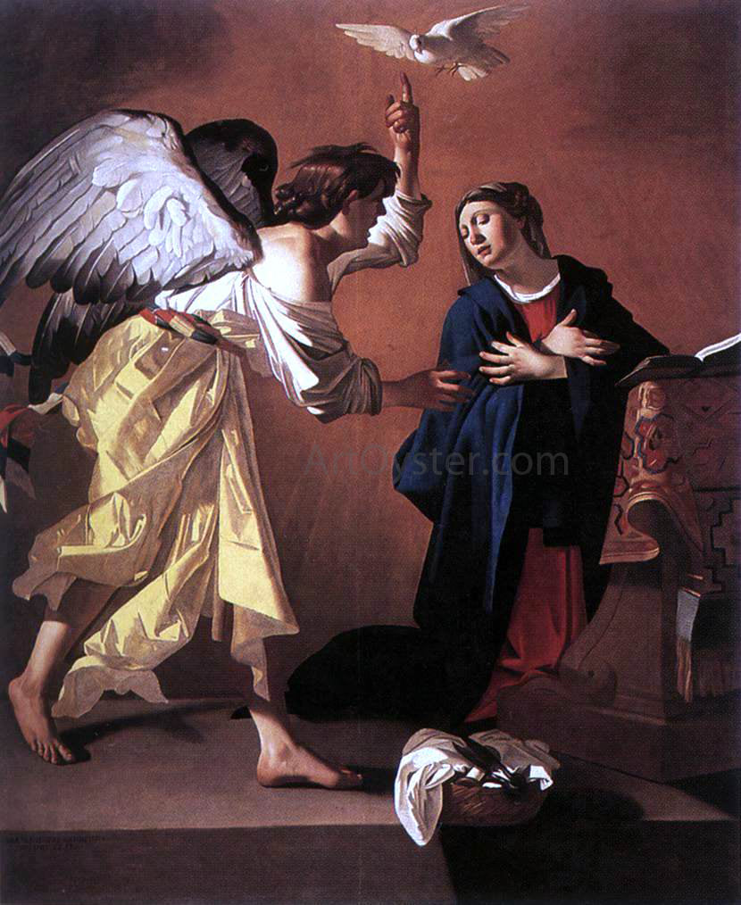 Jan Willem Janssens The Annunciation - Canvas Print