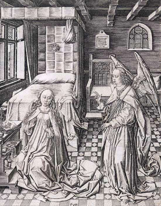 Master Fvb The Annunciation - Canvas Print