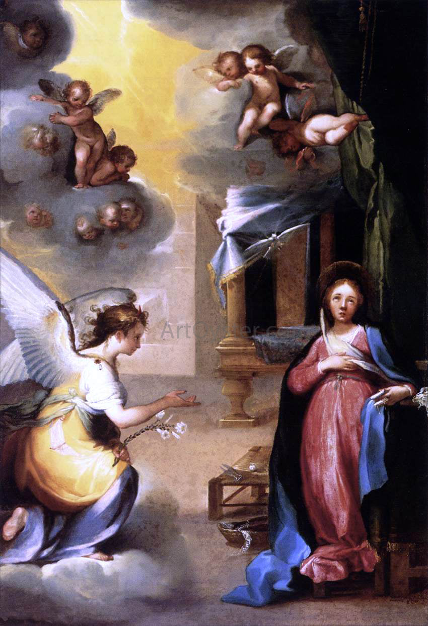 Ventura Salimbeni The Annunciation - Canvas Print