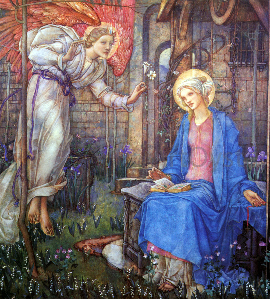 Edward Reginald Frampton The Annunciation - Canvas Print