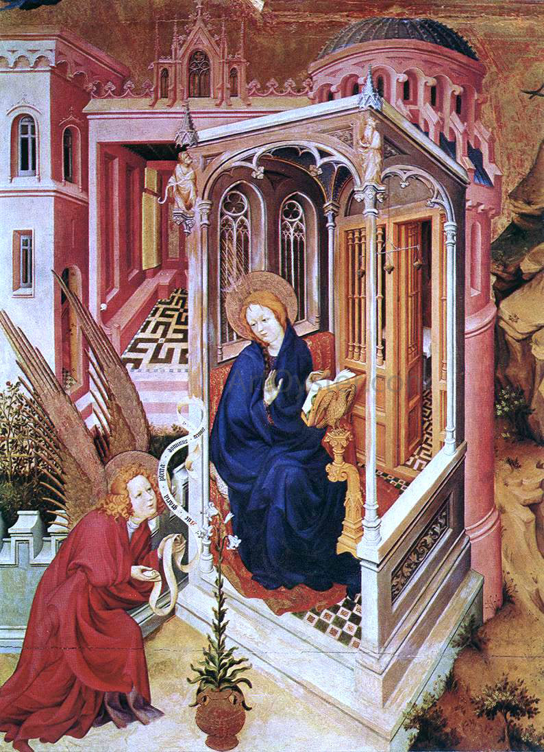 Melchior Broederlam The Annunciation - Canvas Print
