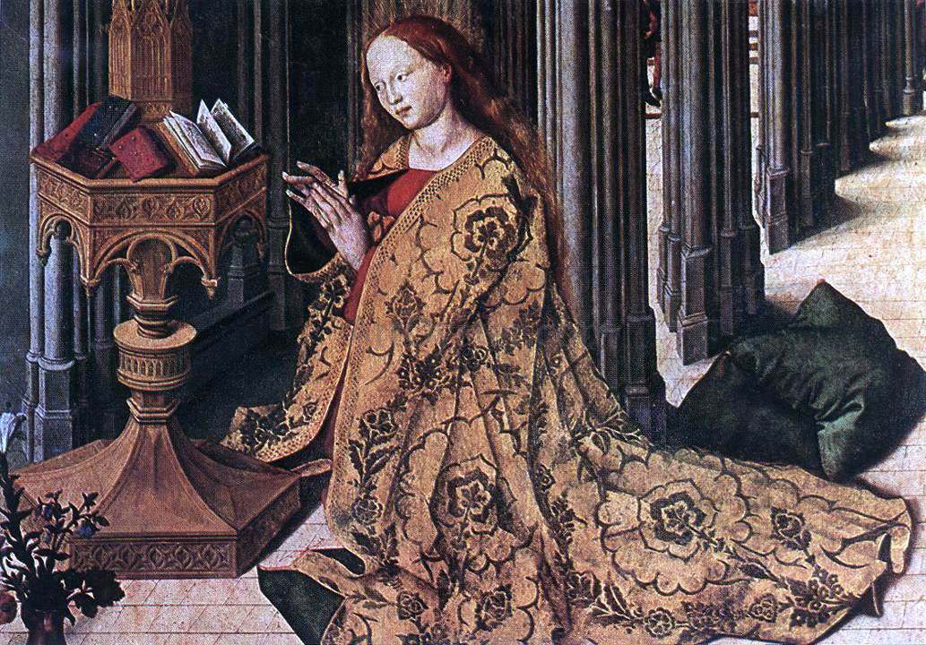 Master Aix Annunciation The Annunciation (detail) - Canvas Print