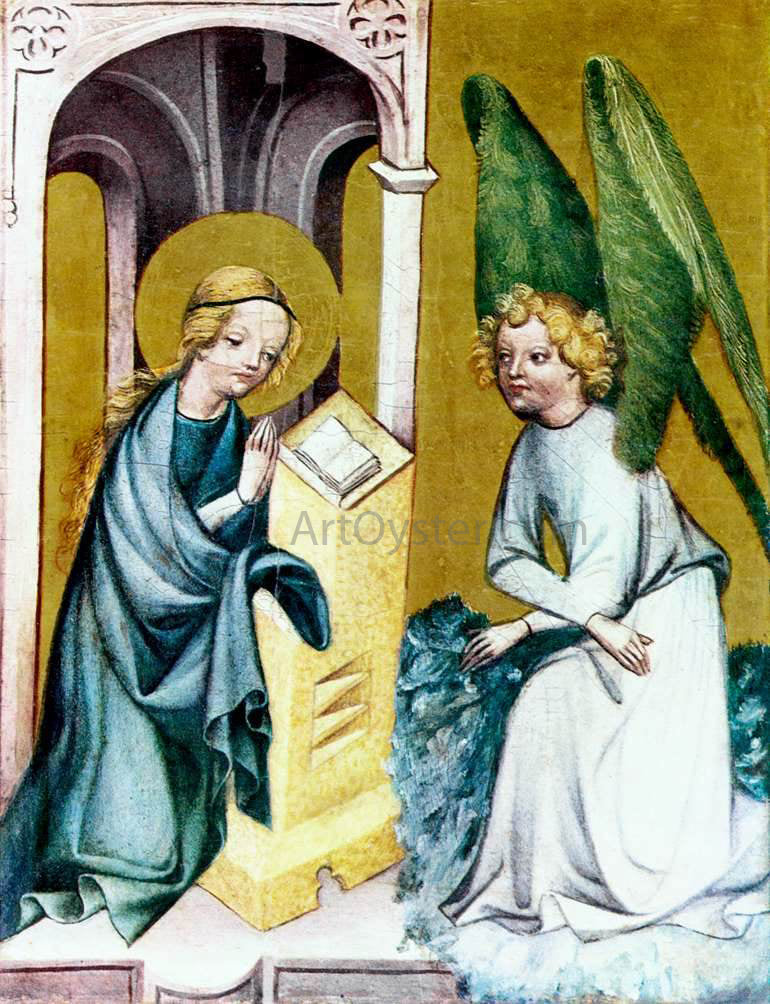 Unknown Bohemian Masters The Annunciation - Canvas Print