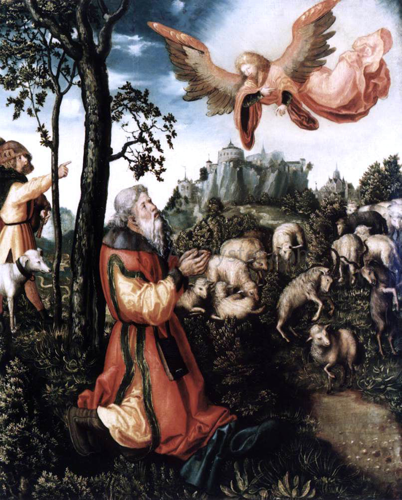 The Elder Lucas Cranach The Annunciation to Joachim - Canvas Print