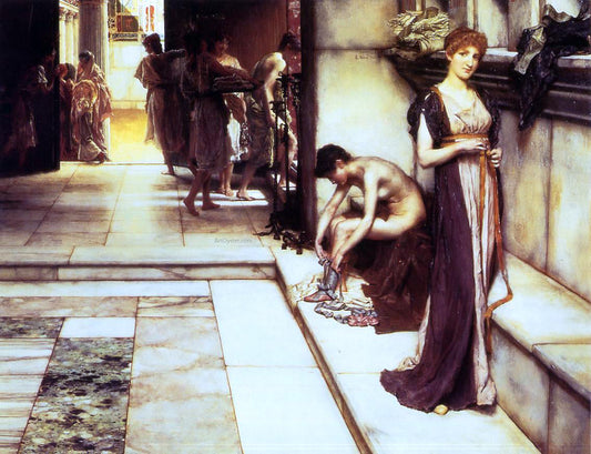 Sir Lawrence Alma-Tadema The Apodyterium - Canvas Print