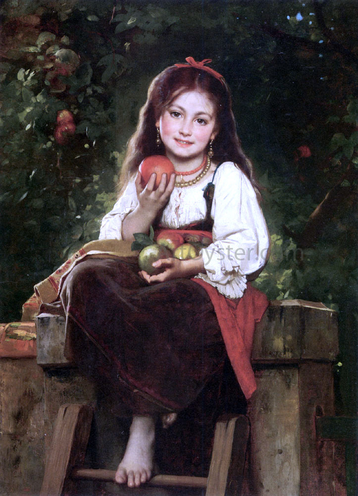 Leon Bazile Perrault The Apple Picker - Canvas Print