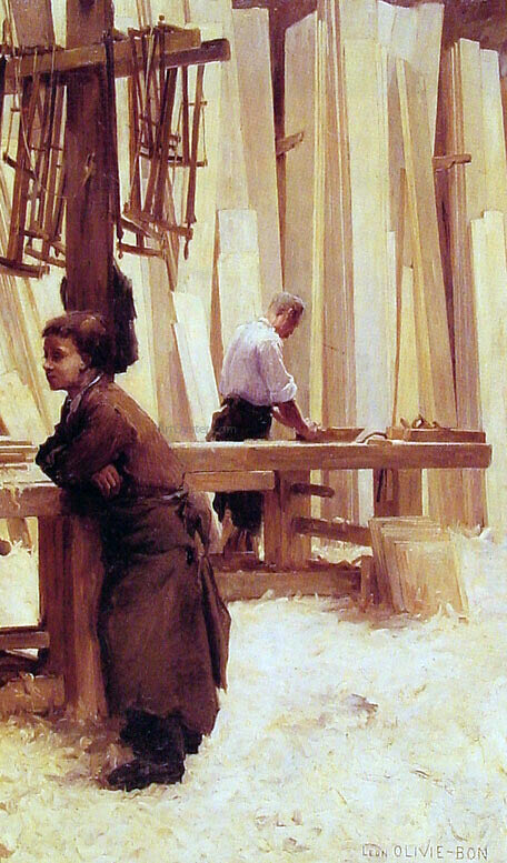 Leon Olivie-Bon The Apprentice - Canvas Print