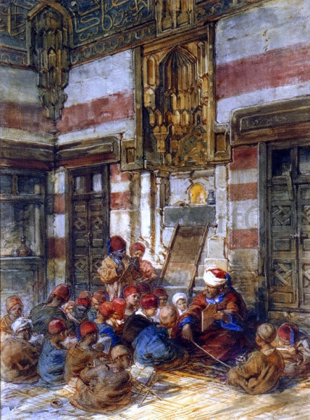 Guido Bach The Arab School - Canvas Print