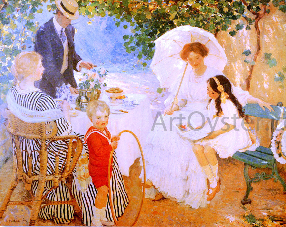 Emanuel Phillips Fox The Arbour - Canvas Print