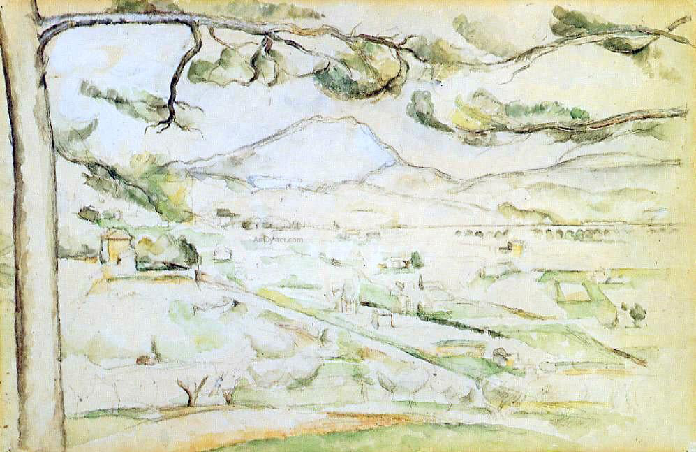 Paul Cezanne The Arc Valley - Canvas Print