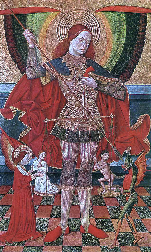 Juan De la Abadia The Archangel Michael - Canvas Print