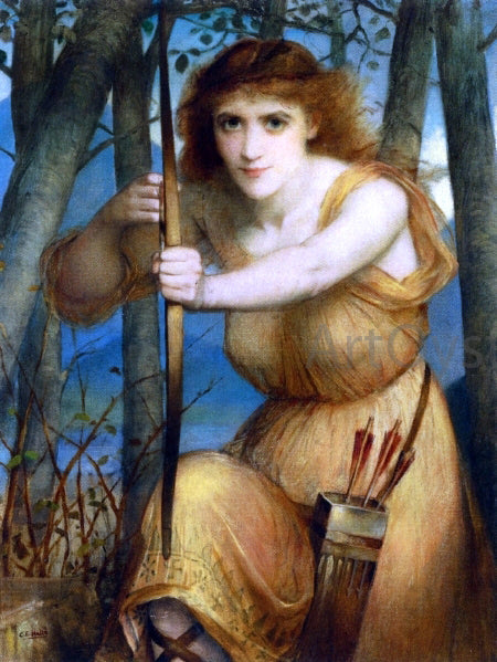 Edward Charles Halle The Archer - Canvas Print