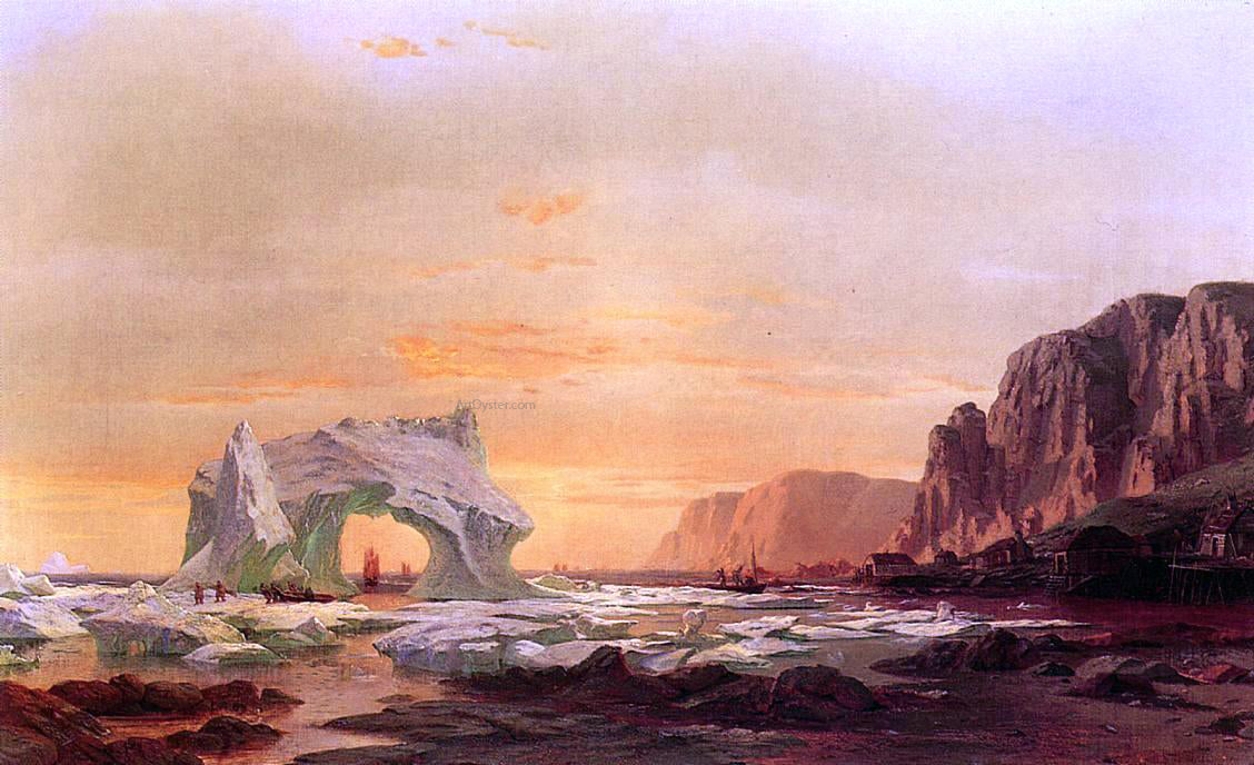 William Bradford The Archway - Canvas Print