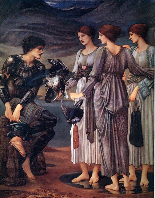 Sir Edward Burne-Jones The Arming of Perseus - Canvas Print