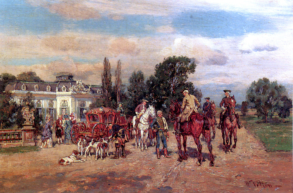 Wilhelm Velten The Arrival - Canvas Print