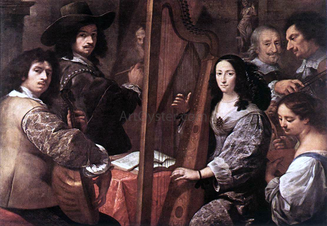 Carlo Francesco Nuvolone The Artist and His Family - Canvas Print