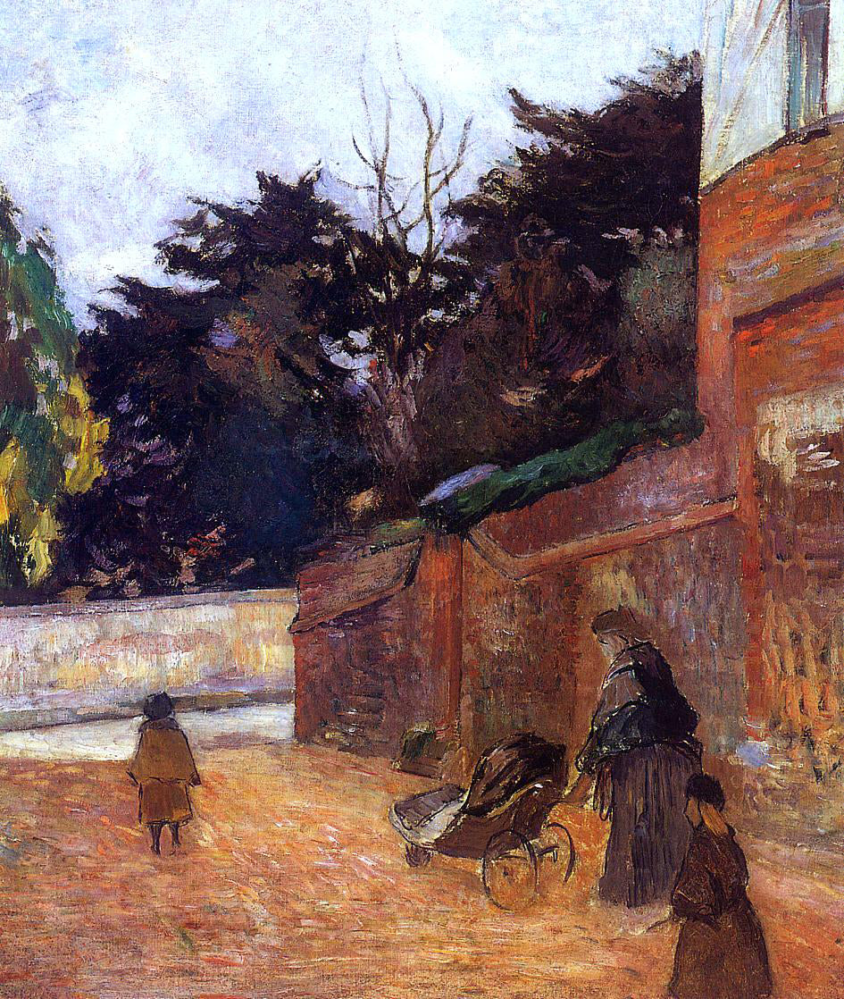 Paul Gauguin The Artist's Children, Impasse Malherne - Canvas Print