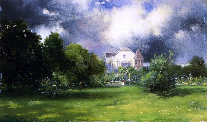 Thomas Moran The Artist's Home - East Hampton, Long Island - Canvas Print