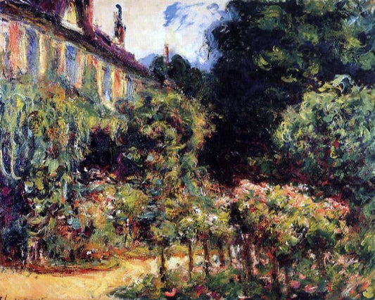 Claude Oscar Monet The Artist's House at Giverny - Canvas Print