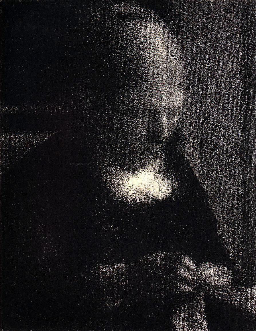 Georges Seurat The Artist's Mother - Canvas Print