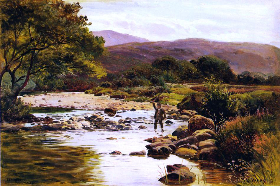 Sidney Richard Percy The Artro, Llanbedr, North Wales - Canvas Print