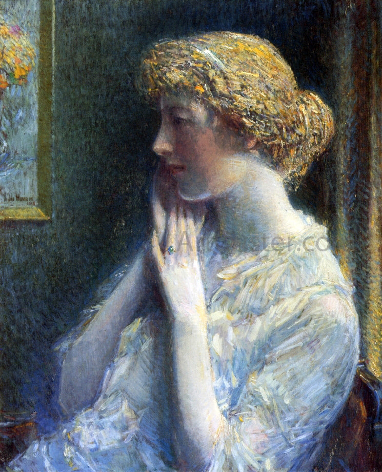 Frederick Childe Hassam The Ash Blond - Canvas Print